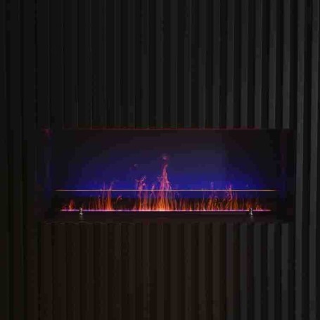 Электрокамин с очагом Schönes Feuer Очаг 3D FireLine 1500 Steel + Blue Effect Flame (PRO)