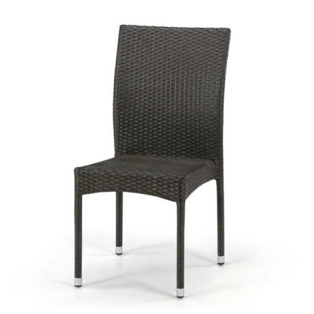 Плетеный стул из искусственного ротанга Y380A-W53 Brown