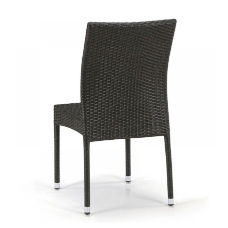 Плетеный стул из искусственного ротанга Y380A-W53 Brown