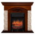 Электрокамин RealFlame Neapolis NT орех с очагом Fobos Lux Black RC