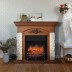 Электрокамин RealFlame Neapolis NT орех с очагом Fobos Lux Black RC