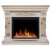 Электрокамин RealFlame Marseilles WT белый дуб с золотой патиной с очагом Saphir 25,5
