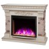 Электрокамин RealFlame Marseilles WT белый дуб с золотой патиной с очагом Saphir 25,5