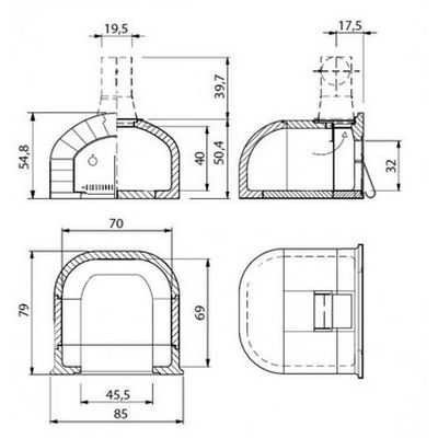 Печь для пиццы GHIOTTONE SMALL 2.0 (Palazzetti)