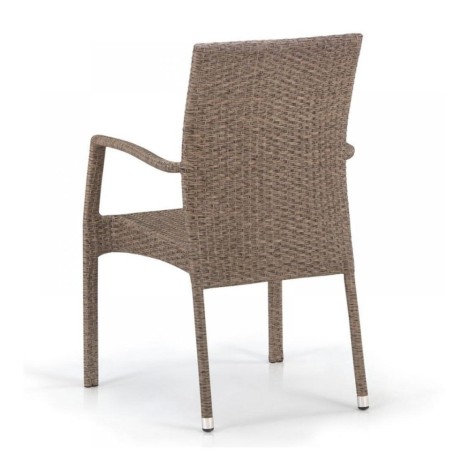 Плетеный стул из искусственного ротанга Y379B-W56 Light brown