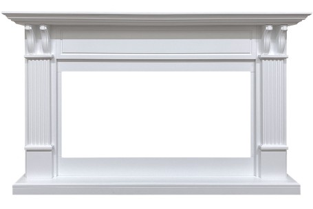 Каминокомплект Cardiff - Белый с очагом Vision 42 LOG LED