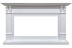 Каминокомплект Cardiff - Белый с очагом Vision 42 LOG LED