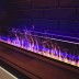 Электрокамин с очагом Schönes Feuer Очаг 3D FireLine 1000 Steel + Blue Effect Flame (PRO)