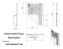 Биокамин Kratki PAPA MANHATTAN