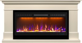 Каминокомплект California  - Слоновая кость (Высота 860) с очагом Crystal 40 RF