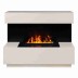 Электрокамин RealFlame Modern CST630 WT белый дуб с очагом 3D Cassette 630 Black Panel