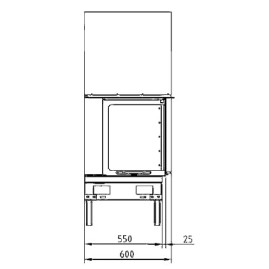 Каминная топка AX-VLG 900 PC-L (Axis)
