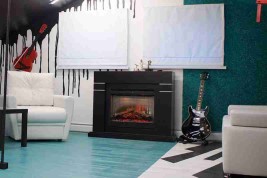 Каминокомплект Lindos - Белый (Высота 985мм) с очагом Symphony 26'' DF2624L-INT