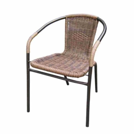 Плетеный стул из искусственного ротанга Асоль TLH-037AR3 Cappuccino