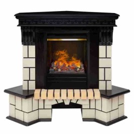 Электрокамин RealFlame Stone Corner STD AO античный дуб с очагом 3D Olympic