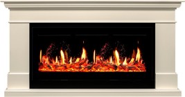 Каминокомплект California - Слоновая кость (Высота 860) с очагом 5D V-ART 40