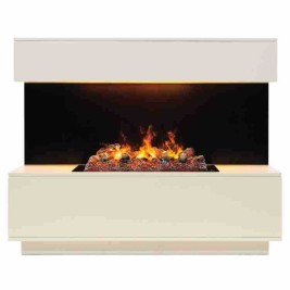 Электрокамин RealFlame Modern CST630 WT белый дуб с очагом 3D Cassette 630