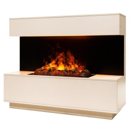 Электрокамин RealFlame Modern CST630 WT белый дуб с очагом 3D Cassette 630