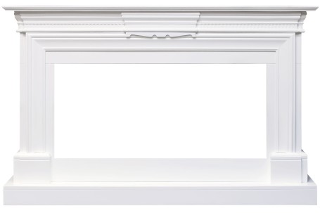 Каминокомплект Chelsea - Белый (Ширина 1350 мм) с очагом Vision 42 LED