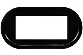 Каминокомплект Ellipse - Черный (ширина 1450 мм) с очагом Vision 42 LED