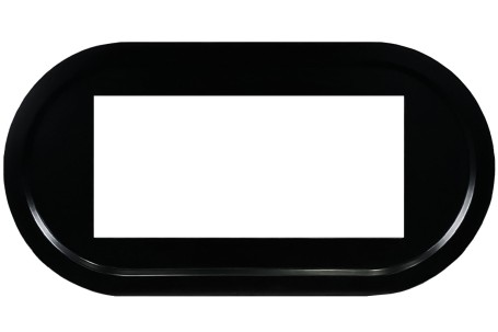 Каминокомплект Ellipse - Черный (ширина 1450 мм) с очагом Vision 42 LED