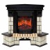 Электрокамин RealFlame Stone Corner STD AO античный дуб с очагом Majestic Lux Black RC