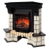 Электрокамин RealFlame Stone Corner STD AO античный дуб с очагом Majestic Lux Black RC