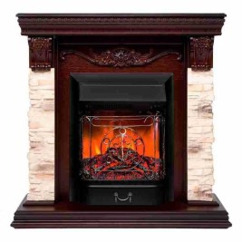 Электрокамин RealFlame Patricia NT с Majestic Lux BL, звук потрескивания дров