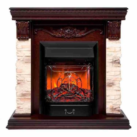 Электрокамин RealFlame Patricia NT с Majestic Lux BL, звук потрескивания дров