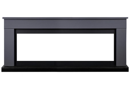 Каминокомплект Bergen 60 SFT (Разборный) - Серый графит с очагом Vision 60 LED
