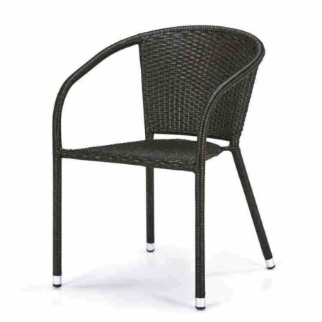 Плетеное кресло из искусственного ротанга Y137C-W53 Brown