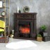 Электрокамин RealFlame Lilian DN орех с очагом Fobos Lux Black RC