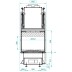 Каминная топка ECOMONOBLOCCO WT 60 3D V16 (Palazzetti)