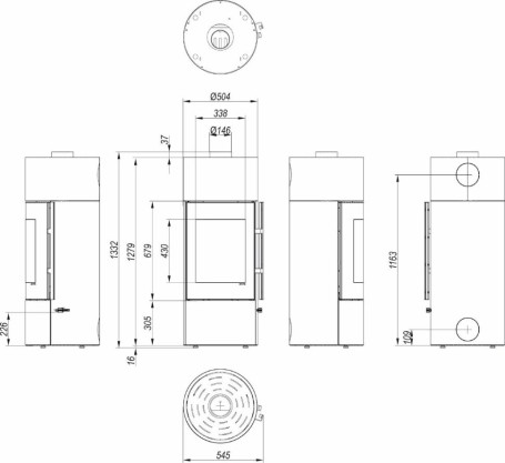 Печь DEFRO HOME ORION, 6,7 кВт