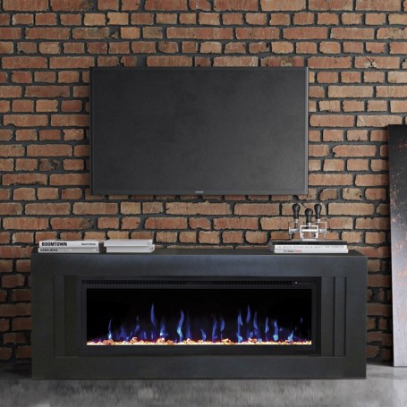 Электрокамин RealFlame Stockholm 50 BLM черный с очагом Saphir 50