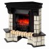 Электрокамин RealFlame Stone Corner STD AO античный дуб с очагом Fobos Lux Black RC