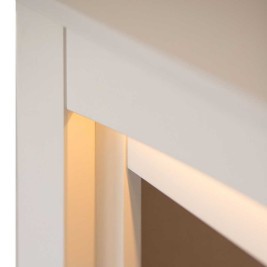 Электрокамин RealFlame Canada 25,5 WT белый с очагом Evrika 25,5 LED