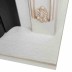 Электрокамин RealFlame Anita Corner WT дуб белый с золотой патиной с очагом Majestic Lux Brass