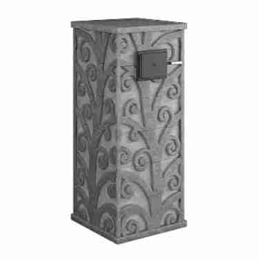 Стена из слэба талькомагнезита Talc Stone wall 72 с гравировкой