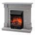 Электрокамин RealFlame Andrea STD GR цвет мрамор серый с очагом Majestic Lux Black