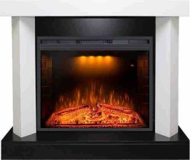 Royal Flame Каминокомплект Vancouver - Фактурный белый с очагом Emerald 28