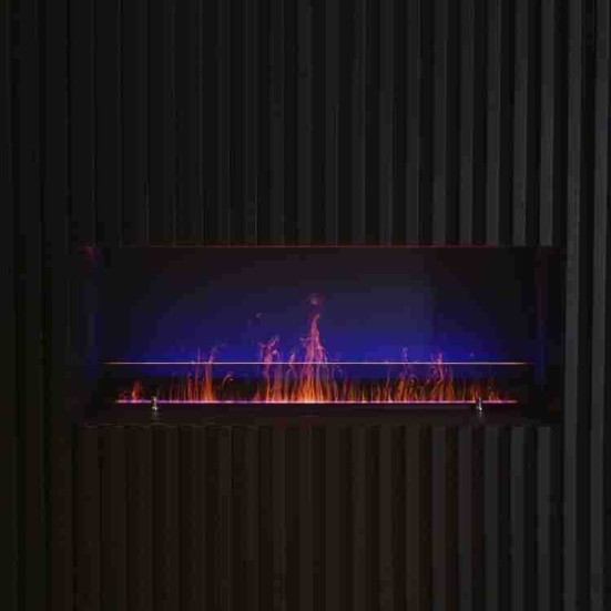 Электрокамин с очагом Schönes Feuer Очаг 3D FireLine 1500 Steel + Blue Effect Flame (BASE)