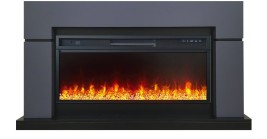 Каминокомплект Lindos V42 SFT (Разборный) -  Серый графит (Ширина 1470мм) с очагом Vision 42 LED