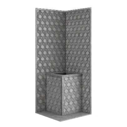Стена из слэба талькомагнезита Talc Stone wall 68 с гравировкой