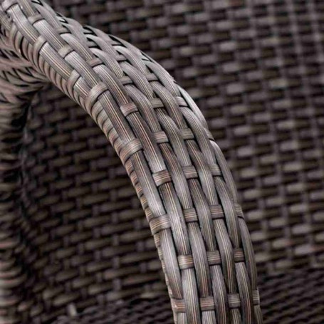 Плетеное кресло из искусственного ротанга Y90C-W2390 Brown