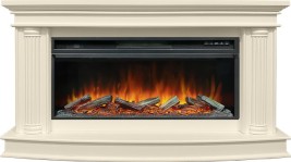 Каминокомплект Rome - Слоновая кость с очагом Vision 42 LOG LED