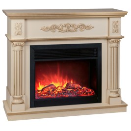Электрокамин Silvia 26 WT-619G с очагом Moonblaze Deluxe Black