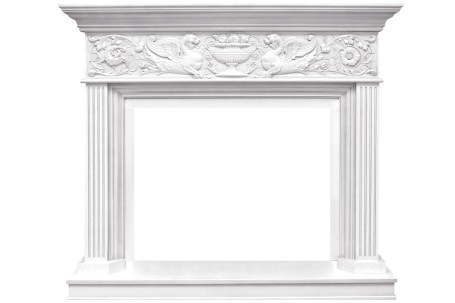 Каминокомплект Palace - Белый с серебром с очагом Vision 30 EF LED FX