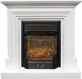 Каминокомплект Bradford - Белый с очагом Majestic FX M Black RC