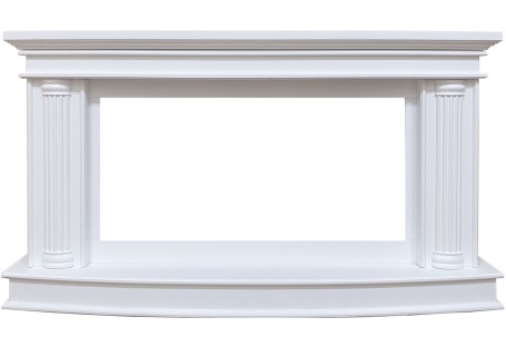 Каминокомплект Rome  - Белый с очагом Vision 42 LOG LED